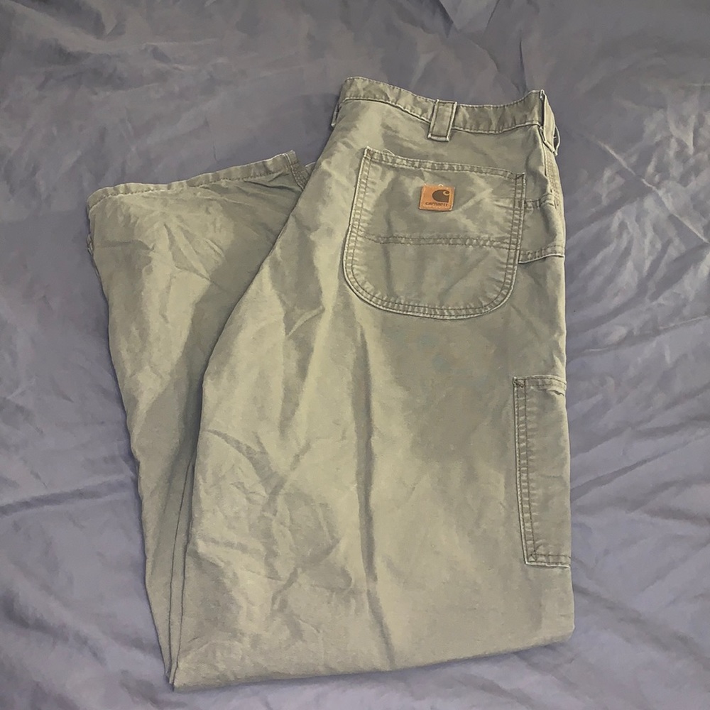CARHARTT Men Dungaree Cotton Work Jean 36x32Green